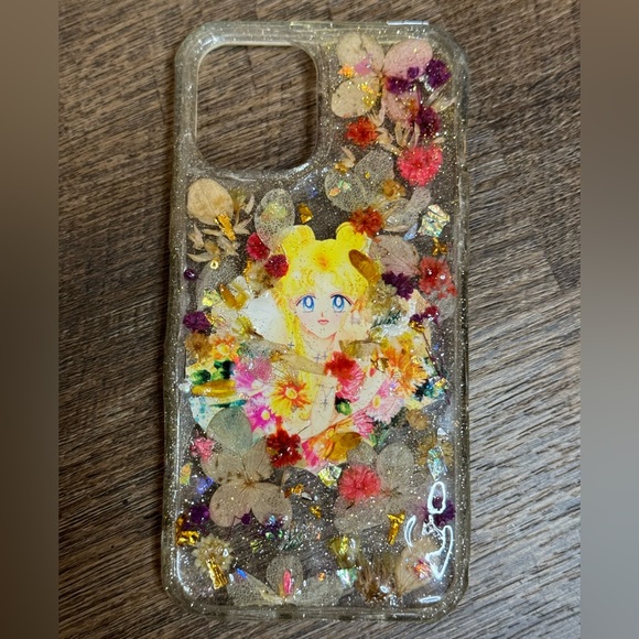 DIY Sailor Moon Glitter Flower iPhone 12 Pro Max Case - Picture 3 of 13